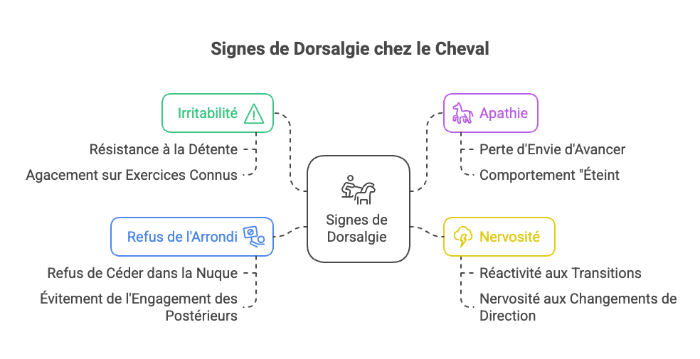 Schéma Dorsalgie cheval